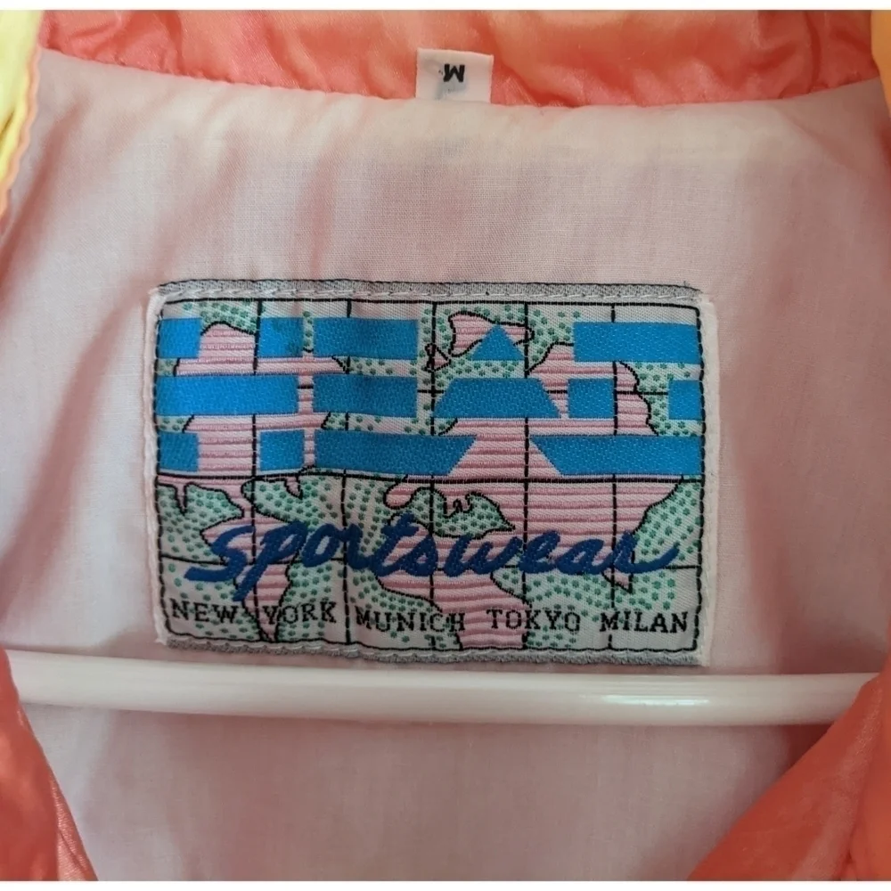 Vintage 80's Head Sportswear Pink Nylon Windbreaker Medium - Picture 6 of 9